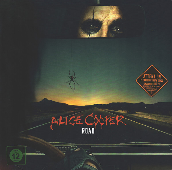 COOPER ALICE – ROAD ltd transparent orange marbled vinyl LP2/DVD