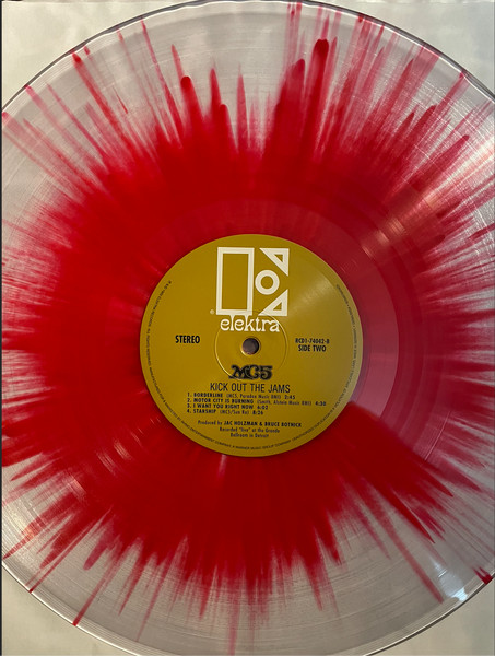 MC5 – KICK OUT THE JAMS clear & red splatter vinyl  LP