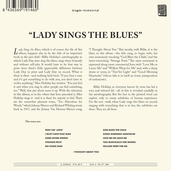 HOLIDAY BILLIE – LADY SINGS THE BLUES CD