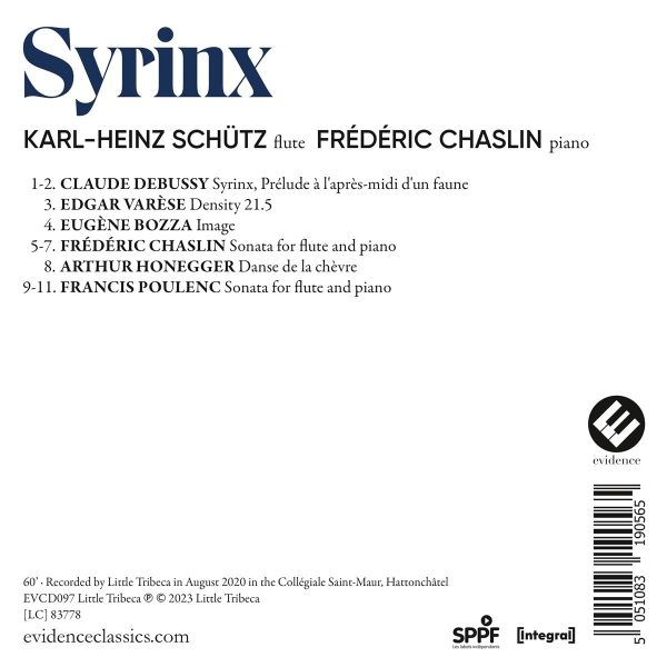 SCHUTZ/CHASLIN – SYRINX   CD