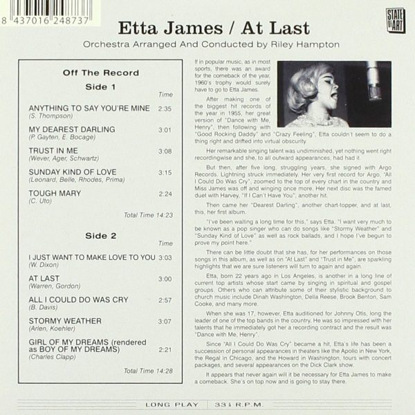 JAMES ETTA – AT LAST CD