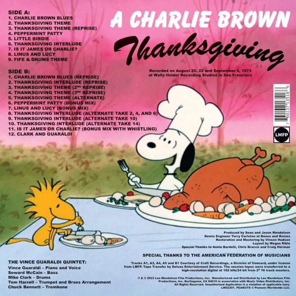 GUARALDI VINCE – CHARLIE BROWN THANKSGIVING 50th anniversary LP