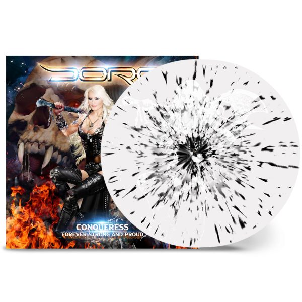 DORO – CONQUERESS FOREVER STRONG AND PROUD white black splatter vinyl LP2