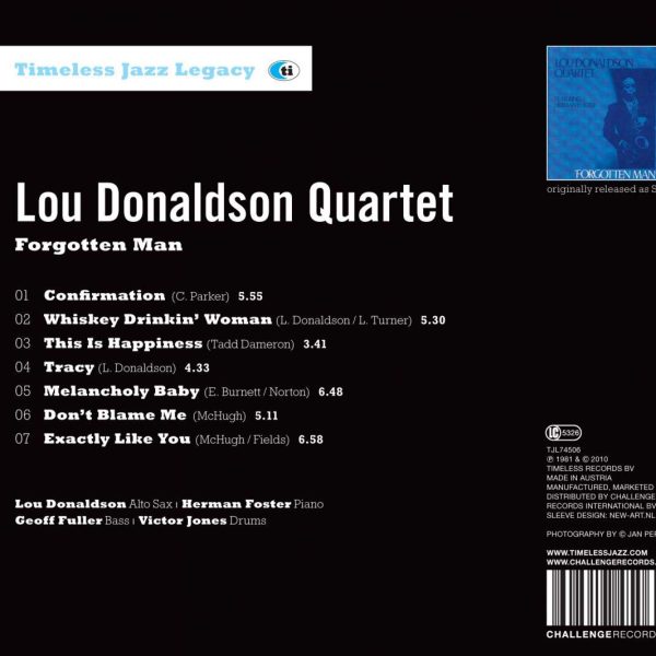 DONALDSON LOU – FORGOTTEN MAN CD