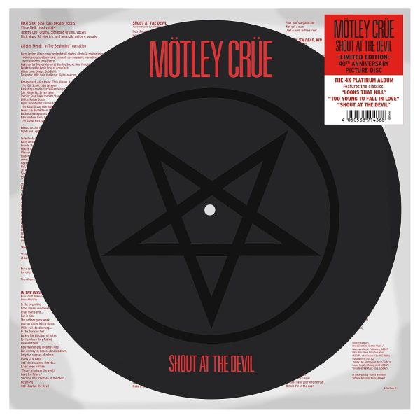 MOTLEY CRUE – SHOUT AT THE DEVIL picture disc LP