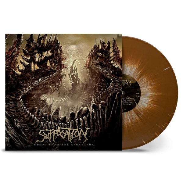 SUFFOCATION – HYMNS FROM THE APOCRYPHA brown white splatter vinyl LP