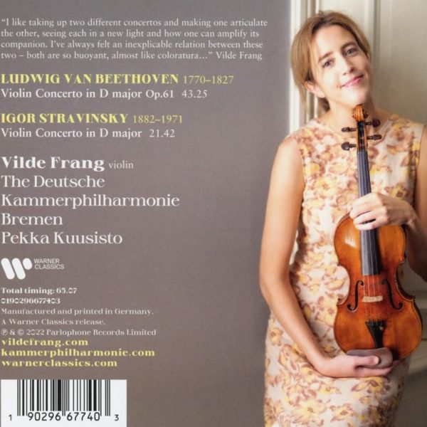 BEETHOVEN/STRAVINSKY/FRANG – VIOLIN CONCERTOS CD