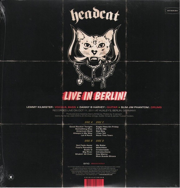 HEADCAT – LIVE IN BERLIN  ltd red vinyl LP2