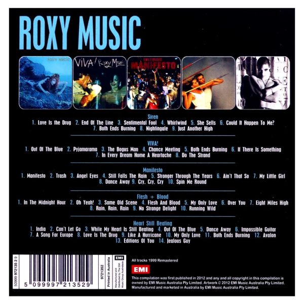 ROXY MUSIC – 5 ALBUM SET (CD5)