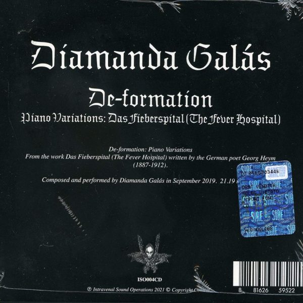 GALAS DIAMANDA – DE-FORMATION CD