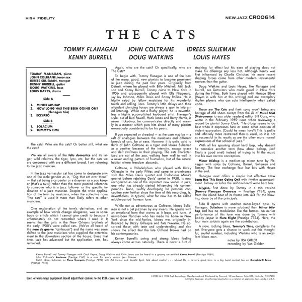 FLANAGAN TOMMY / COLTRANE / BURRELL/ SULIEMAN – CATS LP