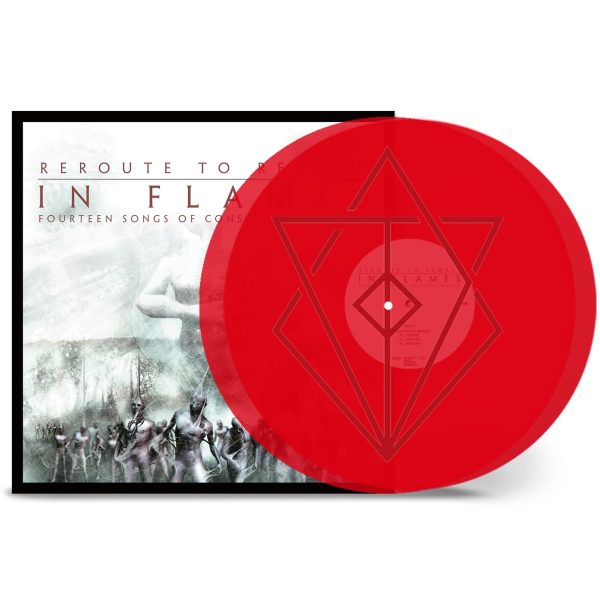 IN FLAMES – REROUTE TO REMAIN transarent red vinyl LP2