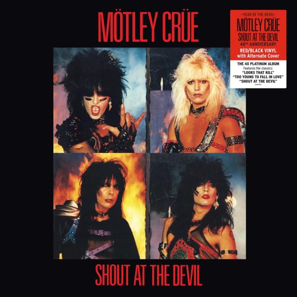 MOTLEY CRUE – SHOUT AT THE DEVIL red & black vinyl LP