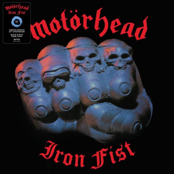 MOTORHEAD – IRON FIST ltd 40 anniversary swirl vinyl LP