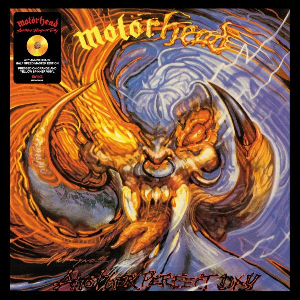 MOTORHEAD – ANOTHER PERFECT DAY orange & yellow spinner vinyl LP