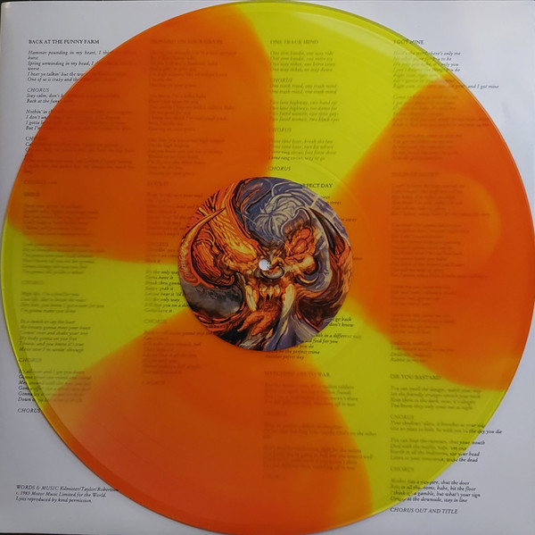 MOTORHEAD – ANOTHER PERFECT DAY orange & yellow spinner vinyl LP