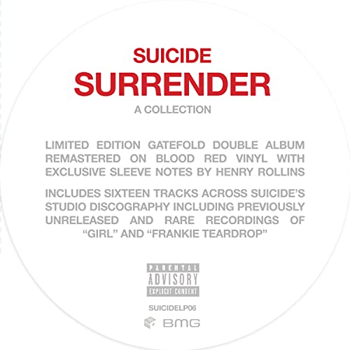 SUICIDE – SURRENDER blood red vinyl LP2