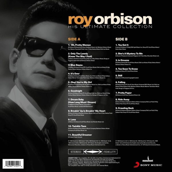 ORBISON ROY – HIS ULTIMATE COLLECTION LP