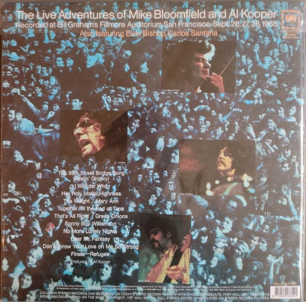 BLOOMFIELD MIKE & AL KOOPER – LIVE ADVENTURES ltd blue & white marbled vinyl LP2