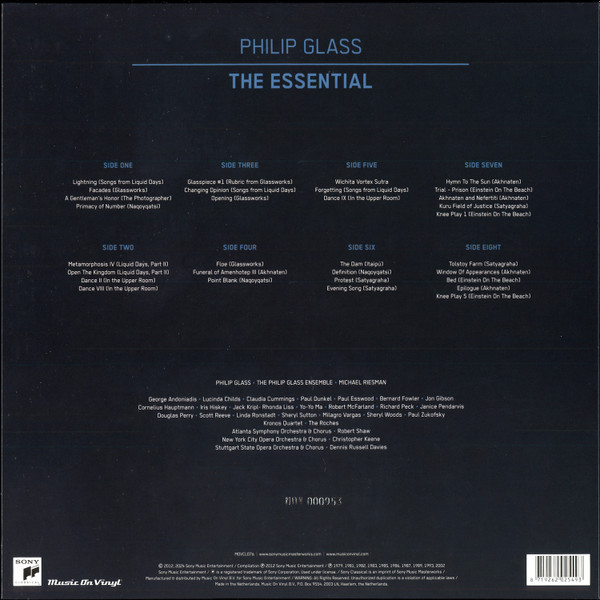 GLASS PHILIP – ESSENTIAL crystal clear vinyl LP4