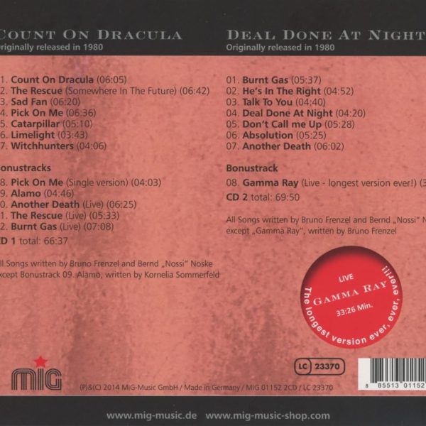 BIRTH CONTROL – COUNT ON DRACULA/DEAL DONE AT NIGHT CD2