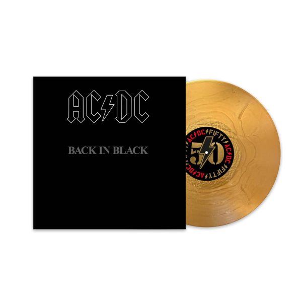 AC/DC – BACK IN BLACK 50th anniversary gold vinyl LP
