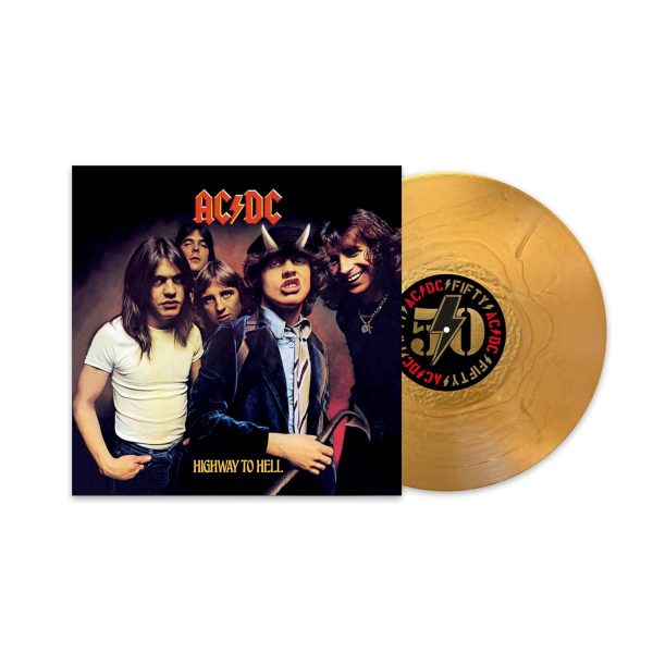 AC/DC – HIGHWAY TO HELL 50th anniversary gold vinyl LP