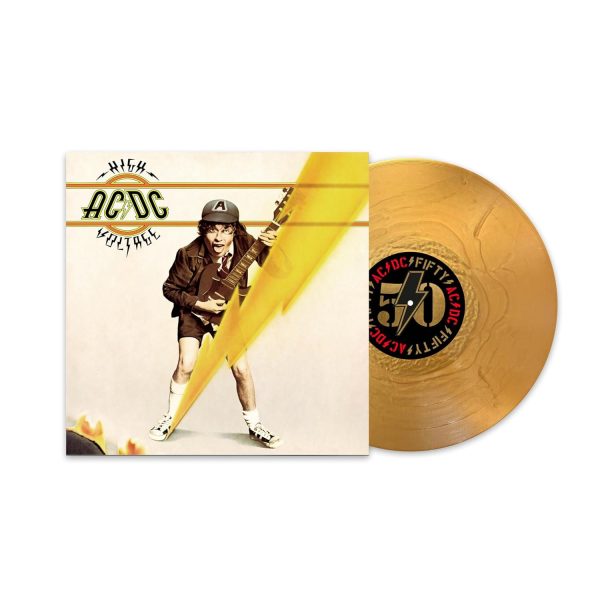 AC/DC – HIGH VOLTAGE 50th annyversary gold vinyl LP
