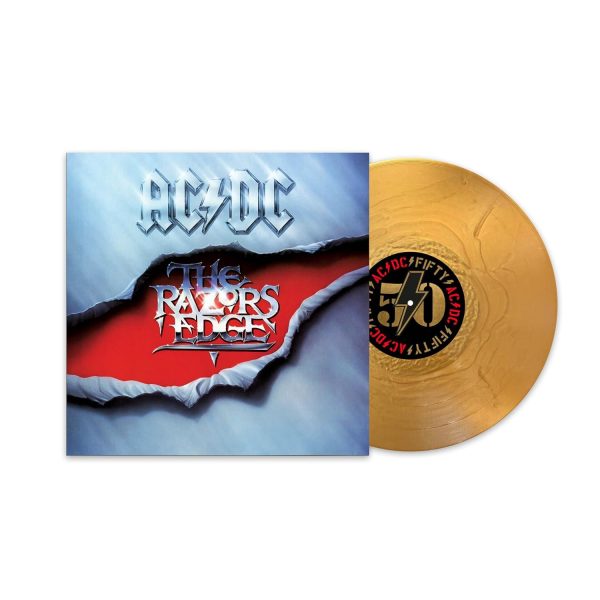 AC/DC – RAZOR’S EDGE 50th anniversary gold vinyl LP
