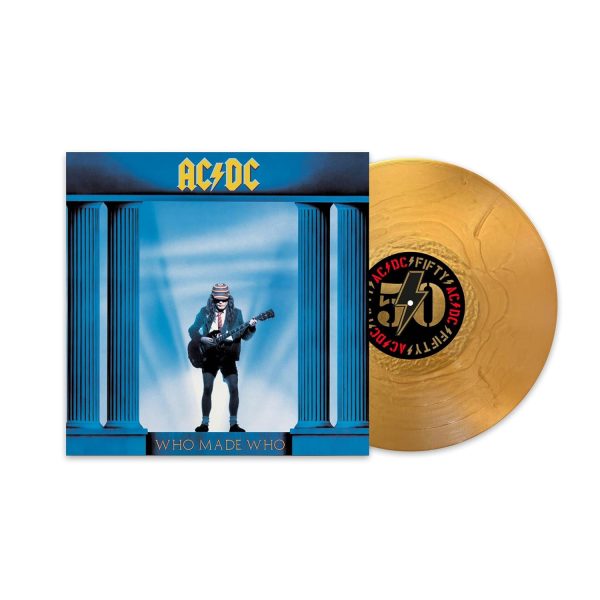 AC/DC – WHO MADE WHO 50th anniversary gold vinyl LP