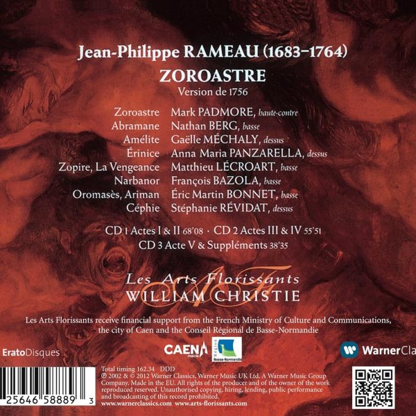 RAMEAU/CHRISTIE – ZOROASTRE CD3 BOX