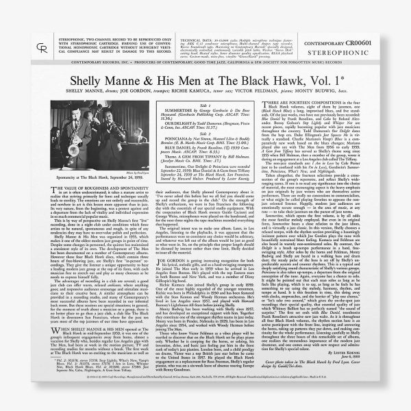 MANNE SHELLY & HIS MAN – AT THE BLACKHAWK VOL. 1 LP