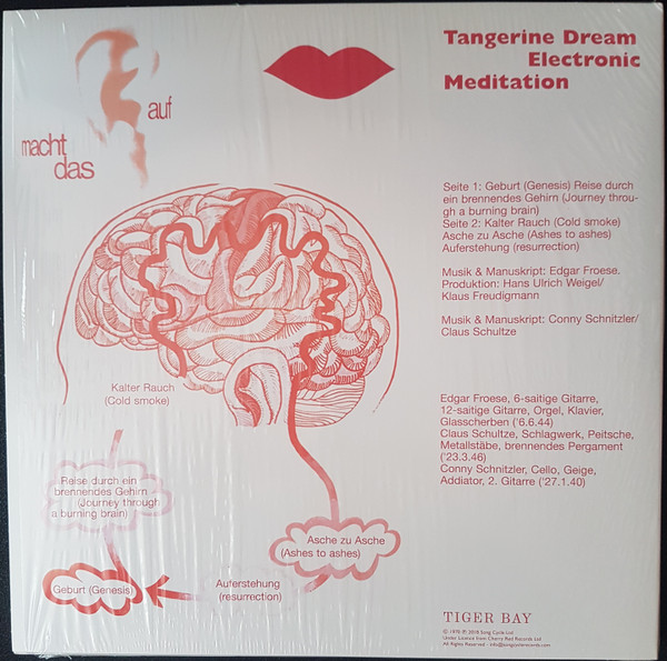 TANGERINE DREAM – ELECTRONIC MEDITATION ltd clear vinyl 45rpm LP