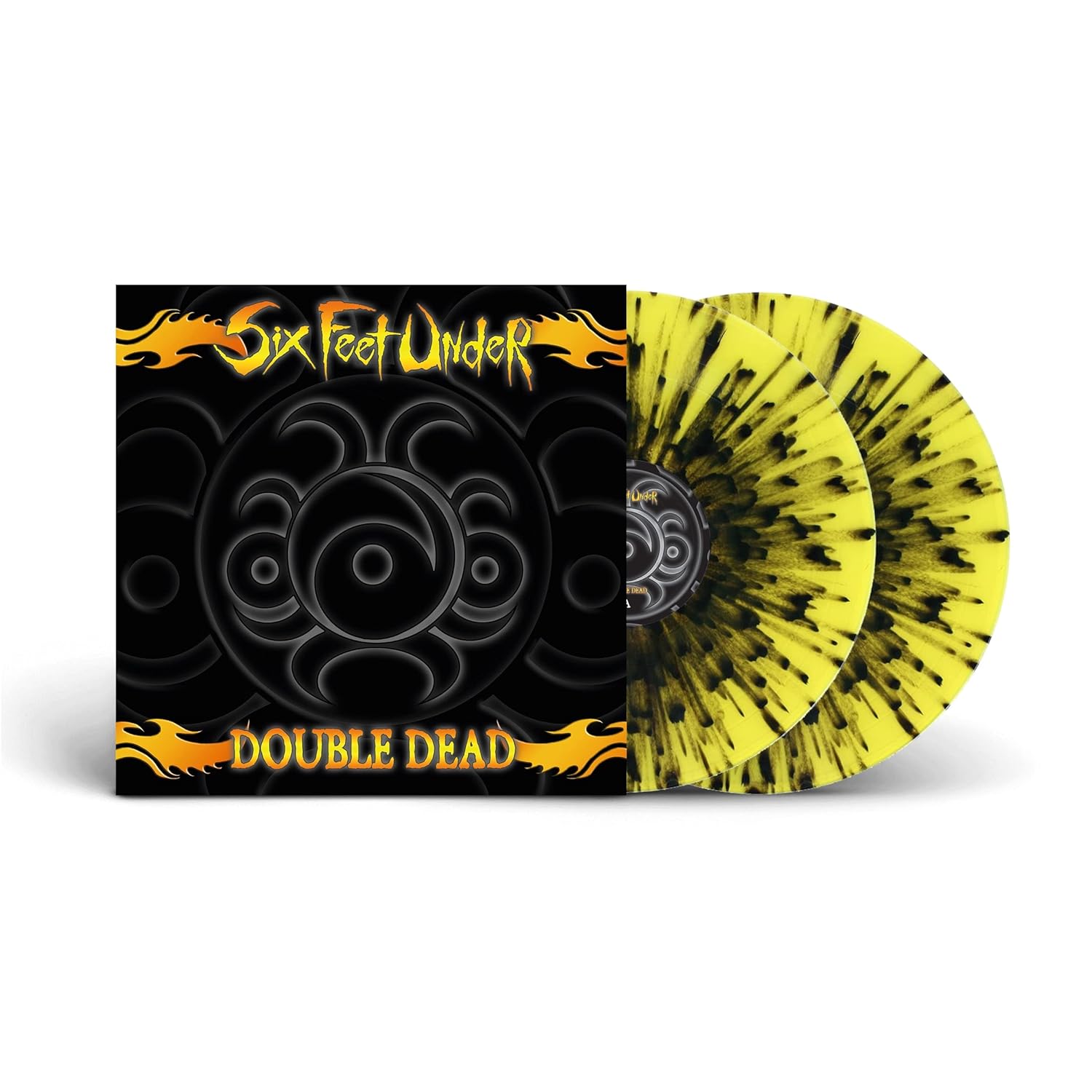 SIX FEET UNDER – DOUBLE DEAD yellow/black splatter vinyl LP2