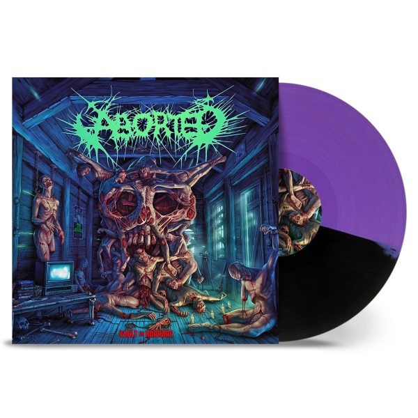 ABORTED – VALUT OF HORRORS purple black split vinyl LP