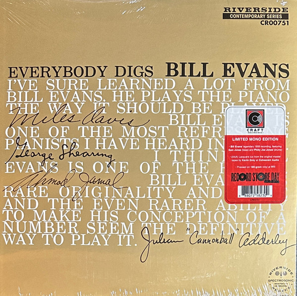 EVANS BILL – EVERYBODY DIGS l RSD 2024 ltd mono viny LP