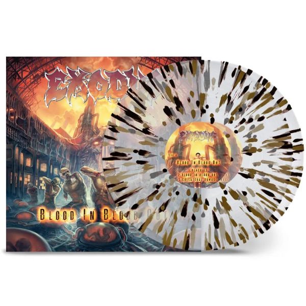 EXODUS – BLOODIN BLOOD OUT clear gold splatter vinyl LP2