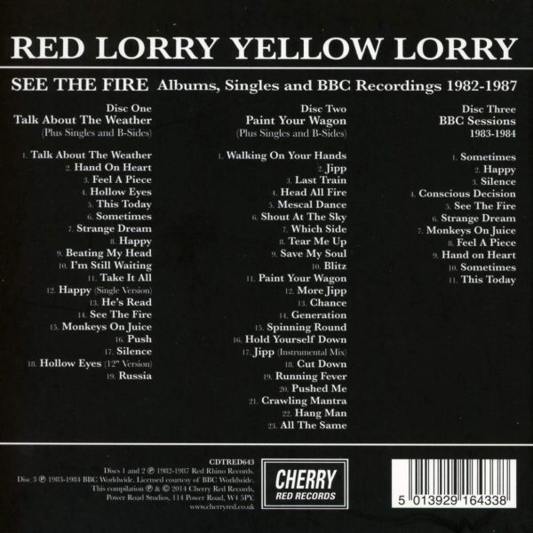 RED LORRY YELLOW LORRY – SEE THE FIRE 1982-1987 3CD