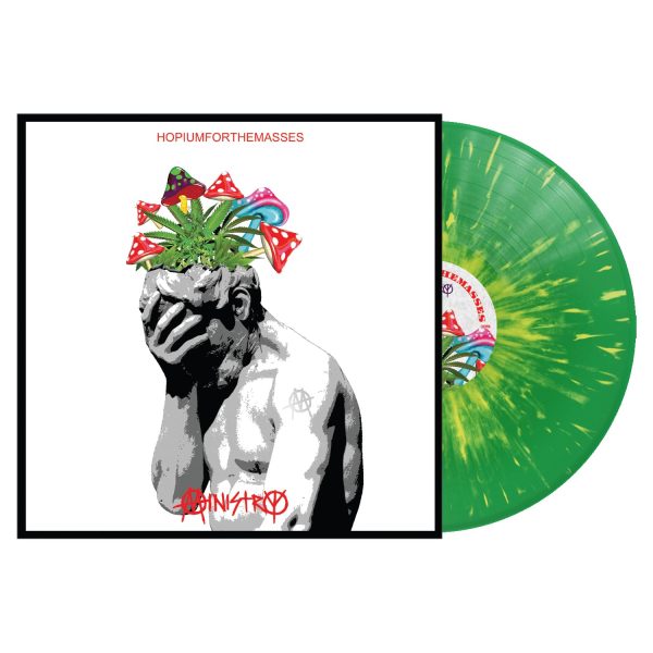 MINISTRY – HOPIUMFORTHEMASSES ltd green yellow vinyl LP