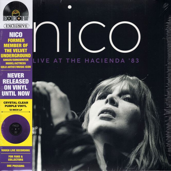 NICO – LIVE AT THE HACIENDA 82 RSD 2024 crystal clear purple vinyl LP