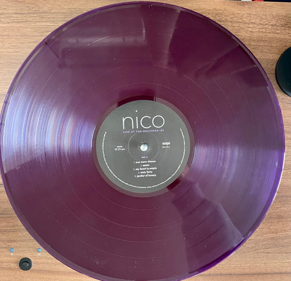 NICO – LIVE AT THE HACIENDA 82 RSD 2024 crystal clear purple vinyl LP