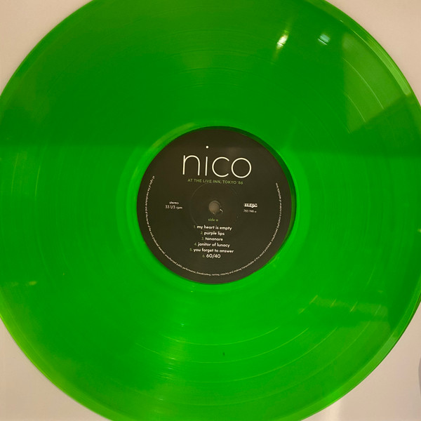 NICO – AT THE LIVE INN, TOKYO 86 RSD 2024 crystal clear green vinyl LP
