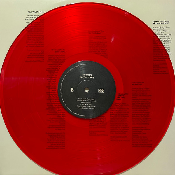 PARAMORE – RE:THISI IS WHY (REMIX+STANDARD) RSD 2024 coloured vinyl LP2