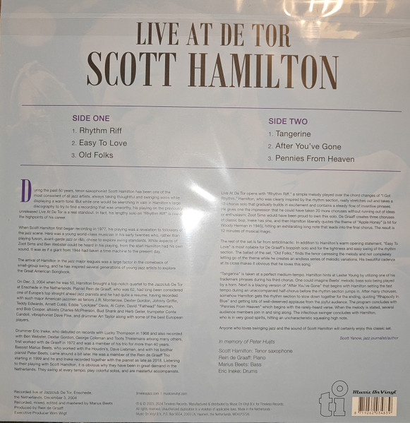 HAMILTON SCOTT – LIVE AT DE TOR LP