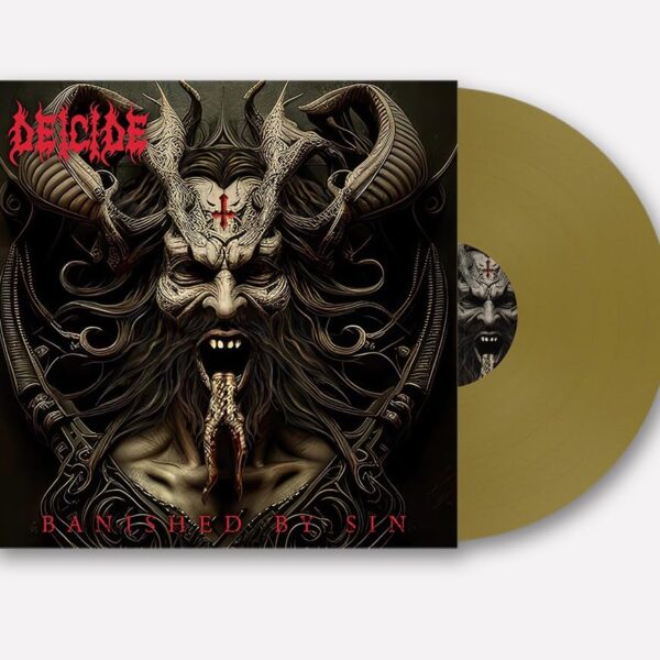 DECIDE – BANISHED BY SIN gold vinyl LP