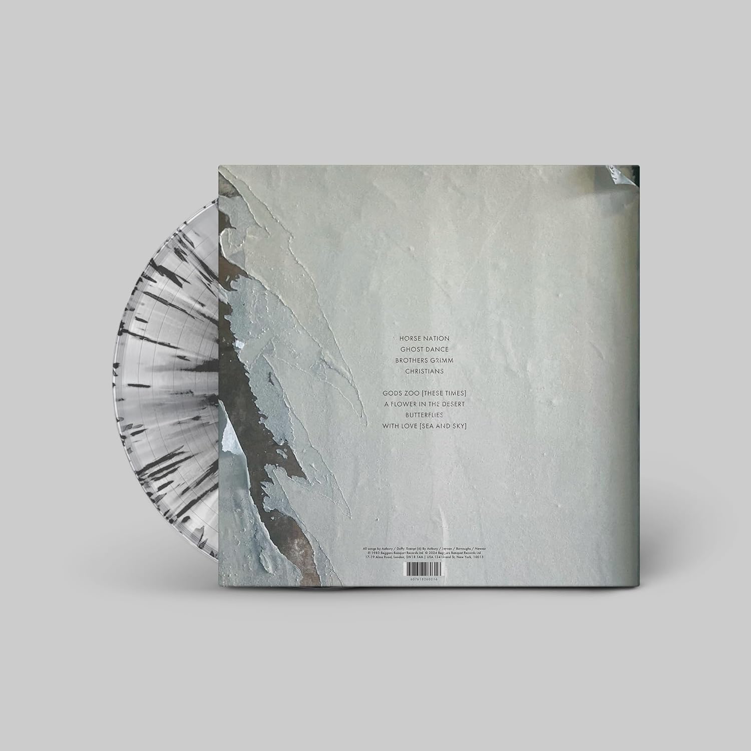DEATH CULT – PARADISE NOW splattered clear vinyl LP