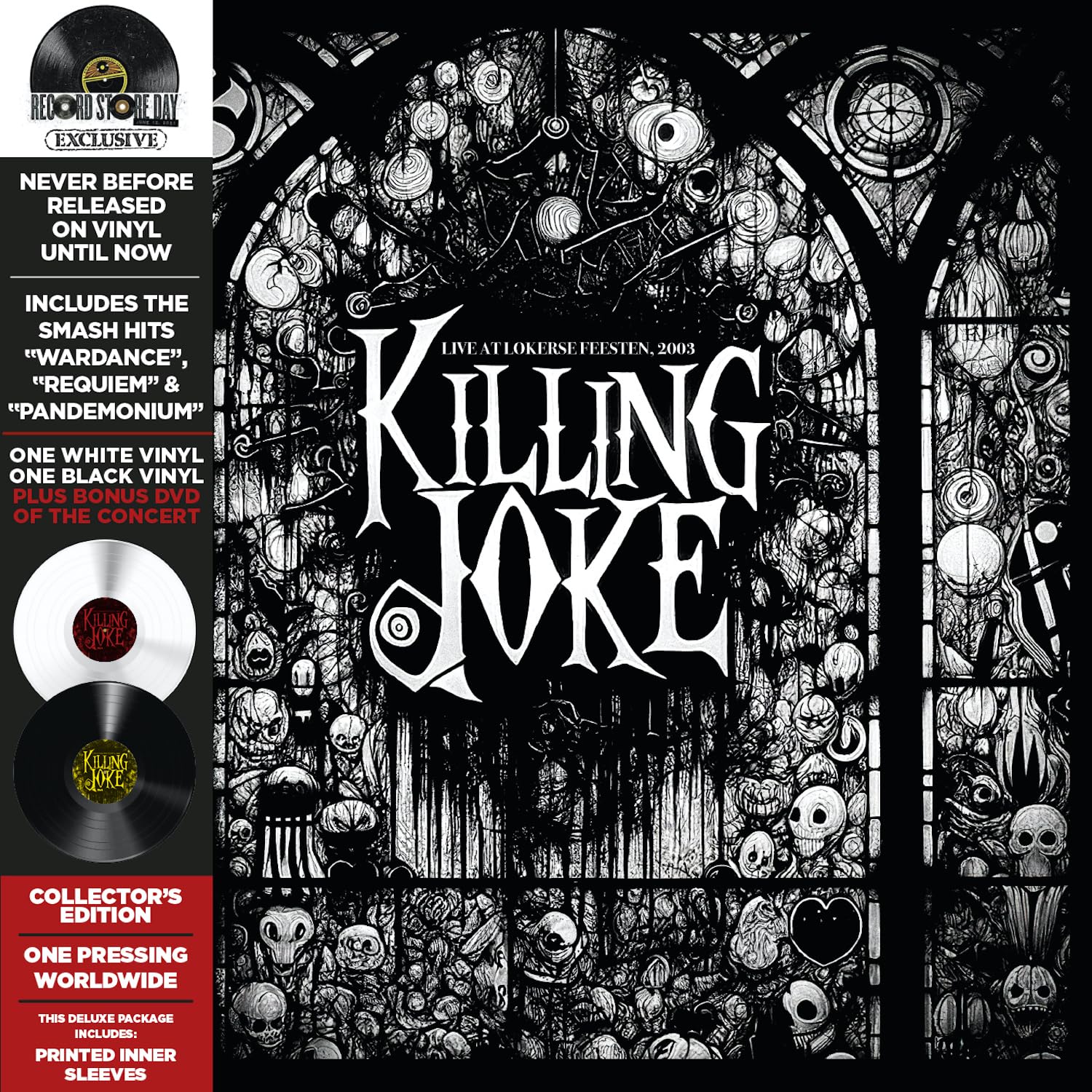KILLING JOKE – LIVE AT LOKERSE FEESTEN black & white vinyl LP2 +DVD
