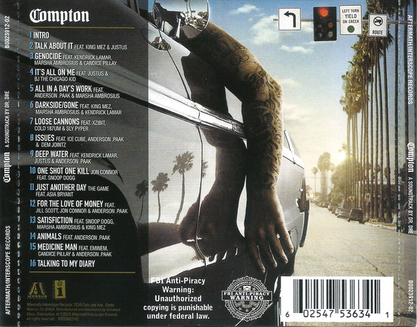 DR.DRE – COMPTON (A Soundtrack By Dr. Dre) CD