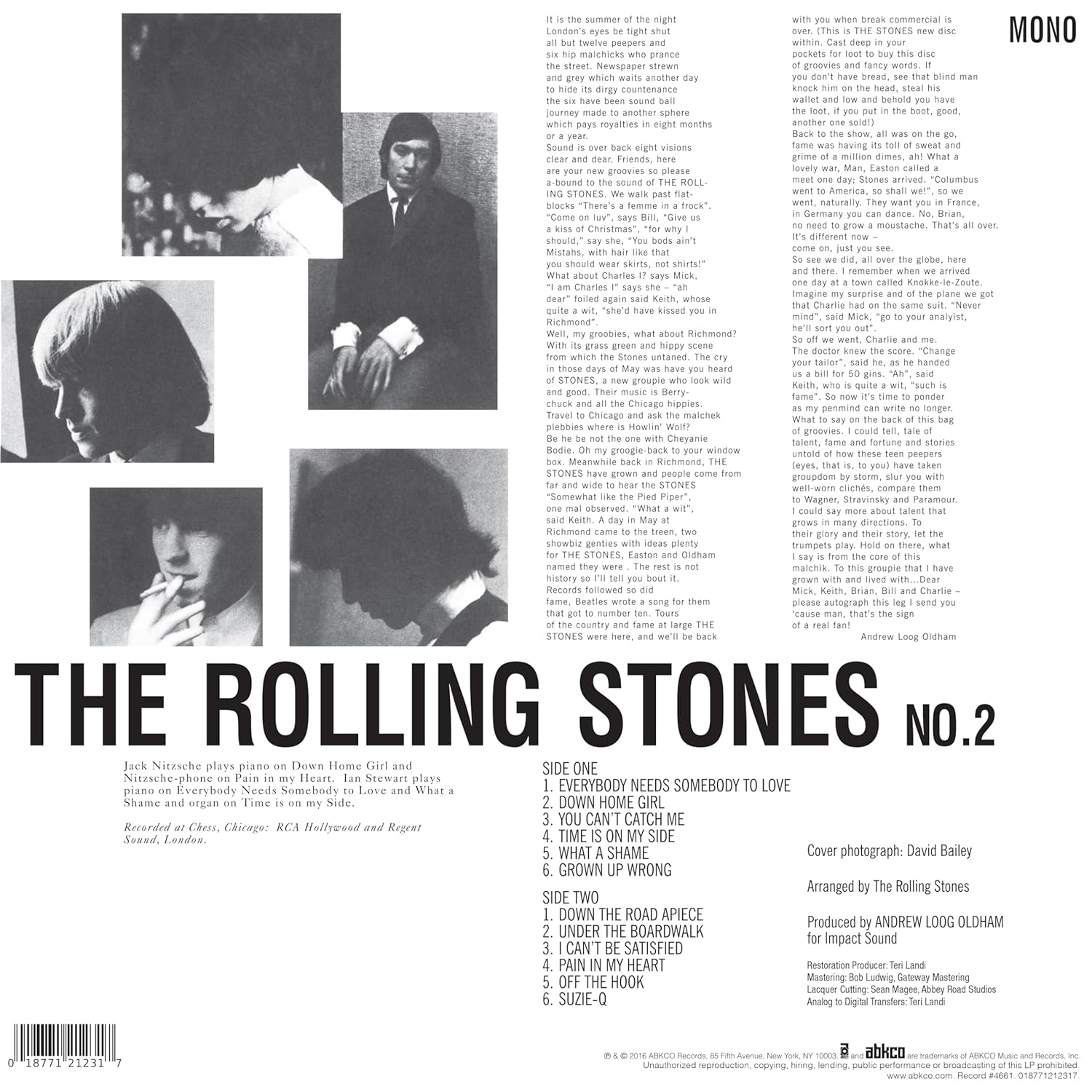 ROLLING STONES – ROLLING STONES no.2 UK mono vinyl LP