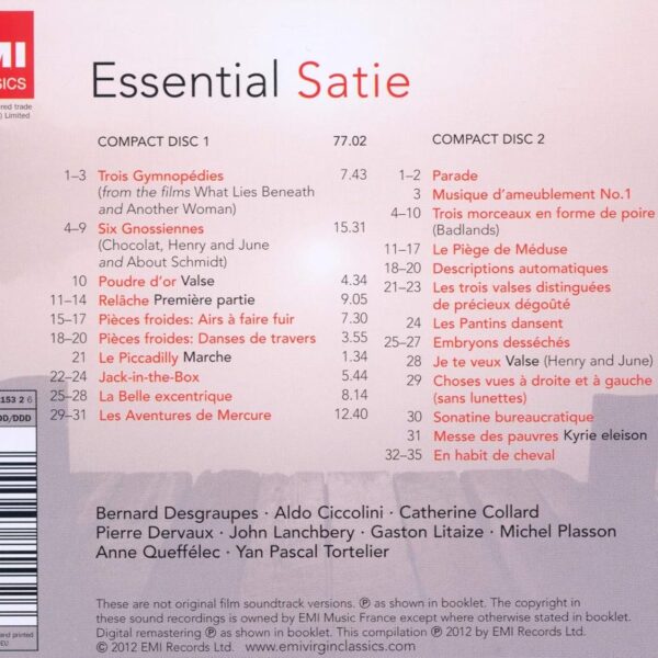 V.A. – ESSENTIAL SATIE CD2